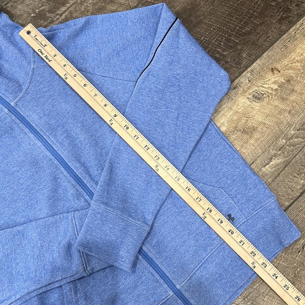 Under Armour Women's Full Zip Loose Scuba Neck Hoodie Light Blue Size M - Picture 6 of 8
